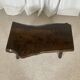 Rustic solid wood coffee table, Wabi-Sabi style, 1970s.