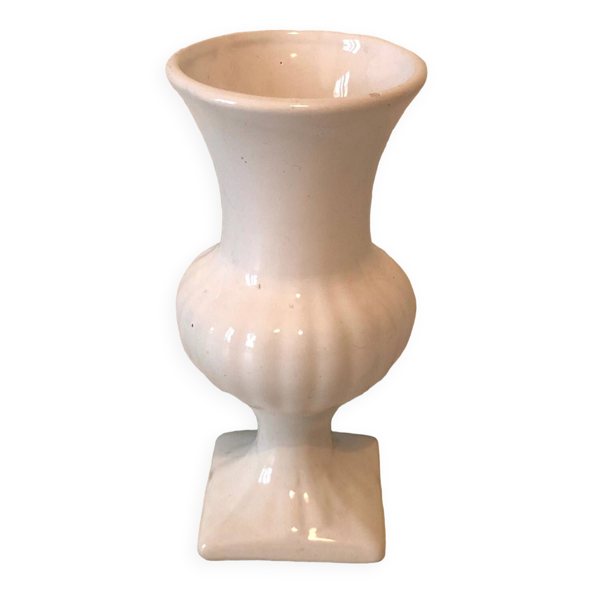 White ceramic medical vase