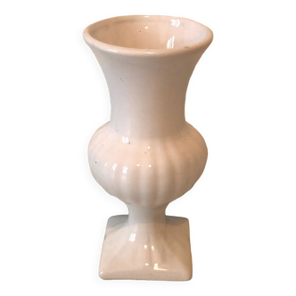 Vase médicis blanc céramique