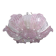 Fascinating Vintage Murano Glass Ceiling lamp Pink