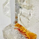 Glass cube floor lamp by Toni Zuccheri for Veart