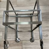 Rolling table attributed to Jacques Adnet