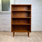 Scandinavian open library in teak, 60s