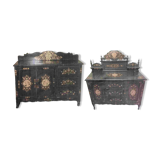 Set of 2 painted sideboards