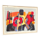Original Swedish Colour Lithograph – “Composition” by Bo Thorén – Signed – Vintage & Framed