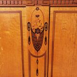 Inlaid headboard and footboard
