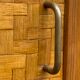 Bamboo cabinet woven and modular pine vintage 1960