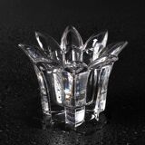 Vintage Royal Crystal Rock Laurus Votive Candle Holder / Italy / 1990s