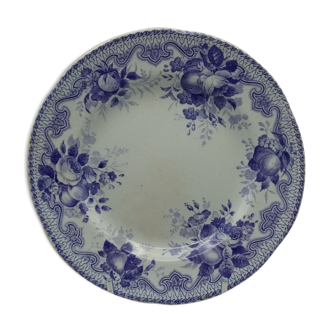 Six Creil Montereau dessert plates