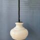 Suspension vintage mid-century en verre opalin (milk glass)