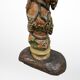 Carved wood column with grape decor, France 1900s