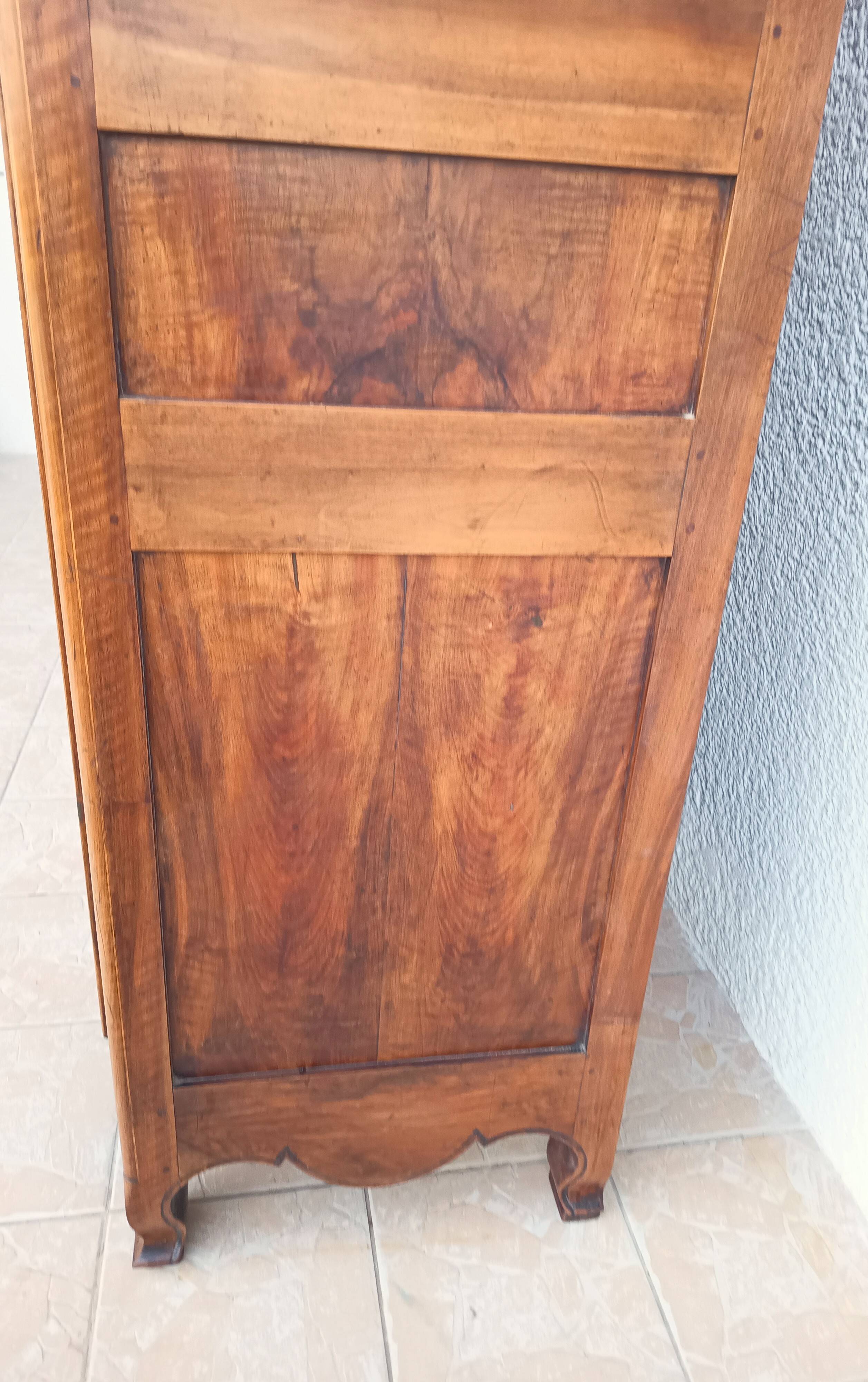 Louis XV marquetry wardrobe, 18th century period.