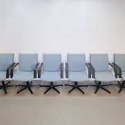 Vintage Michigan Office Chairs by Geoffrey Harcourt for Artifort, 1980s, Set of 6