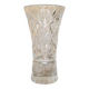 Chiseled crystal vase
