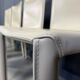 Beige leather dining chairs by Cattelan Italy, set of 4 - 1980s