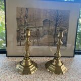 Pair of Regency style candlesticks