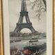 Vintage lithograph by Ortiz Alfau - Paris - the Eiffel Tower