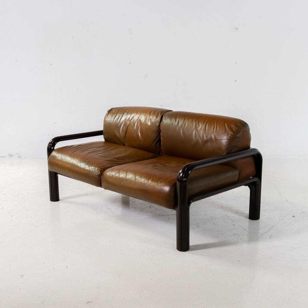 Aulenti Collection Two-seater Sofa by Gae Aulenti for Knoll International 1970s