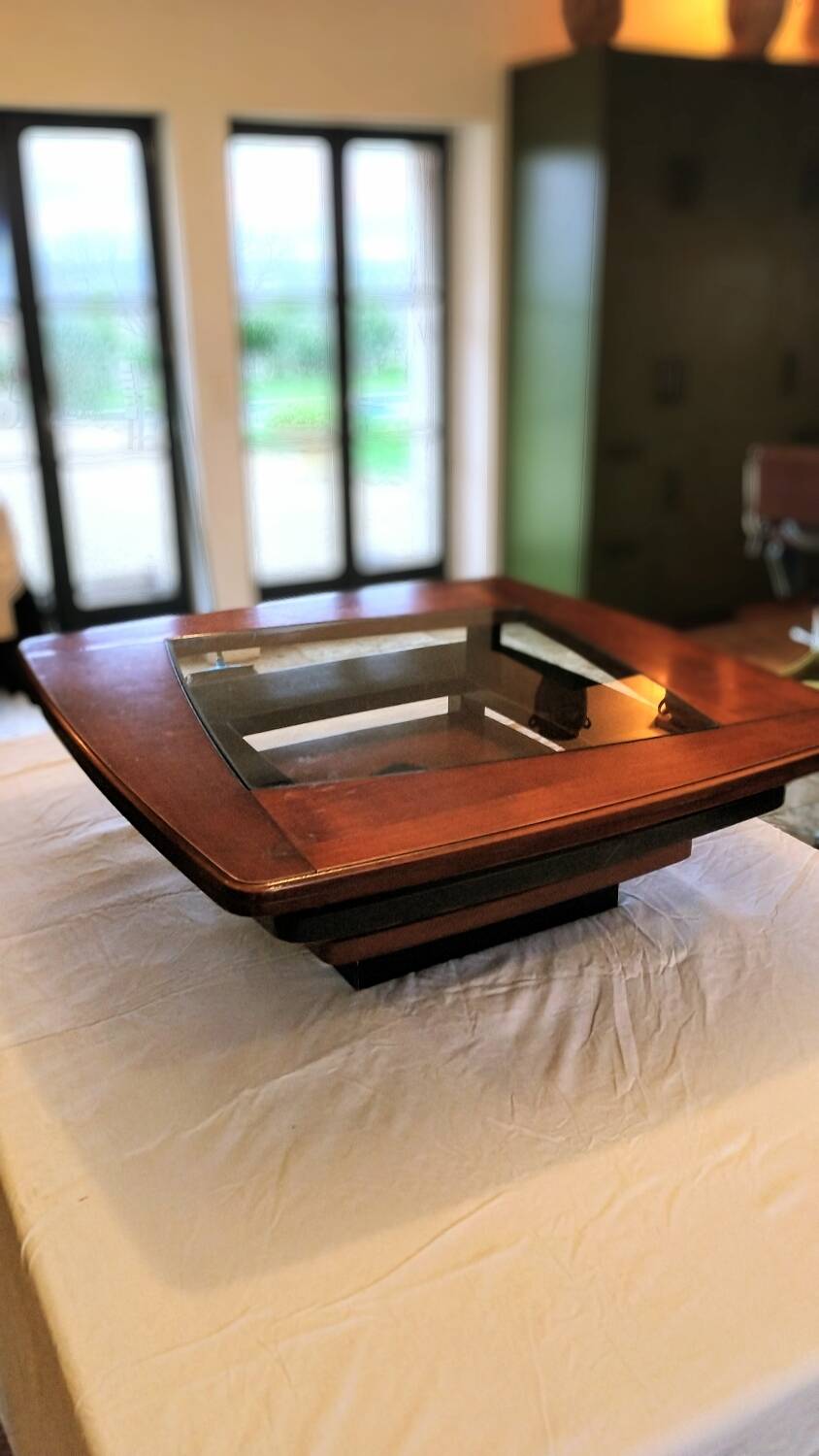 "The Twist" square coffee table