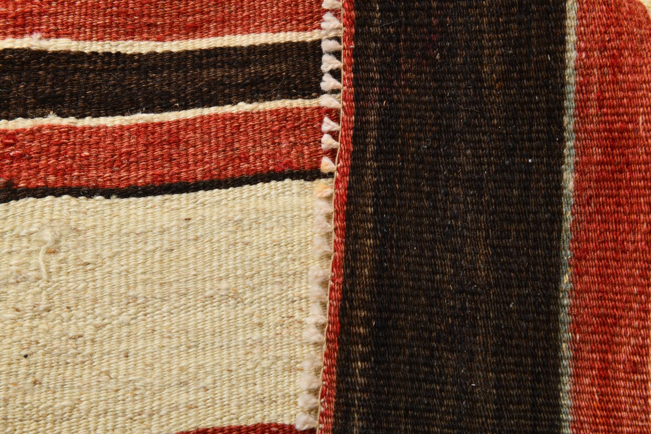 Tapis Kilim vintage fait main, petit format, 101 x 195 cm