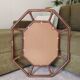 Vintage Italian mirror bamboo and rattan Riviera bohemian chic 1970s