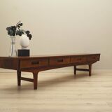 Walnut lowboard, Danish design, 1970s, manufactured in Denmark