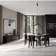 Dark grey table lamp, ceramic, contemporary work.