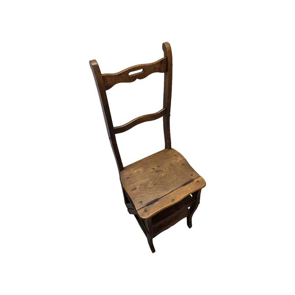Chaise échelle métamorphose française antique, vers 1900.