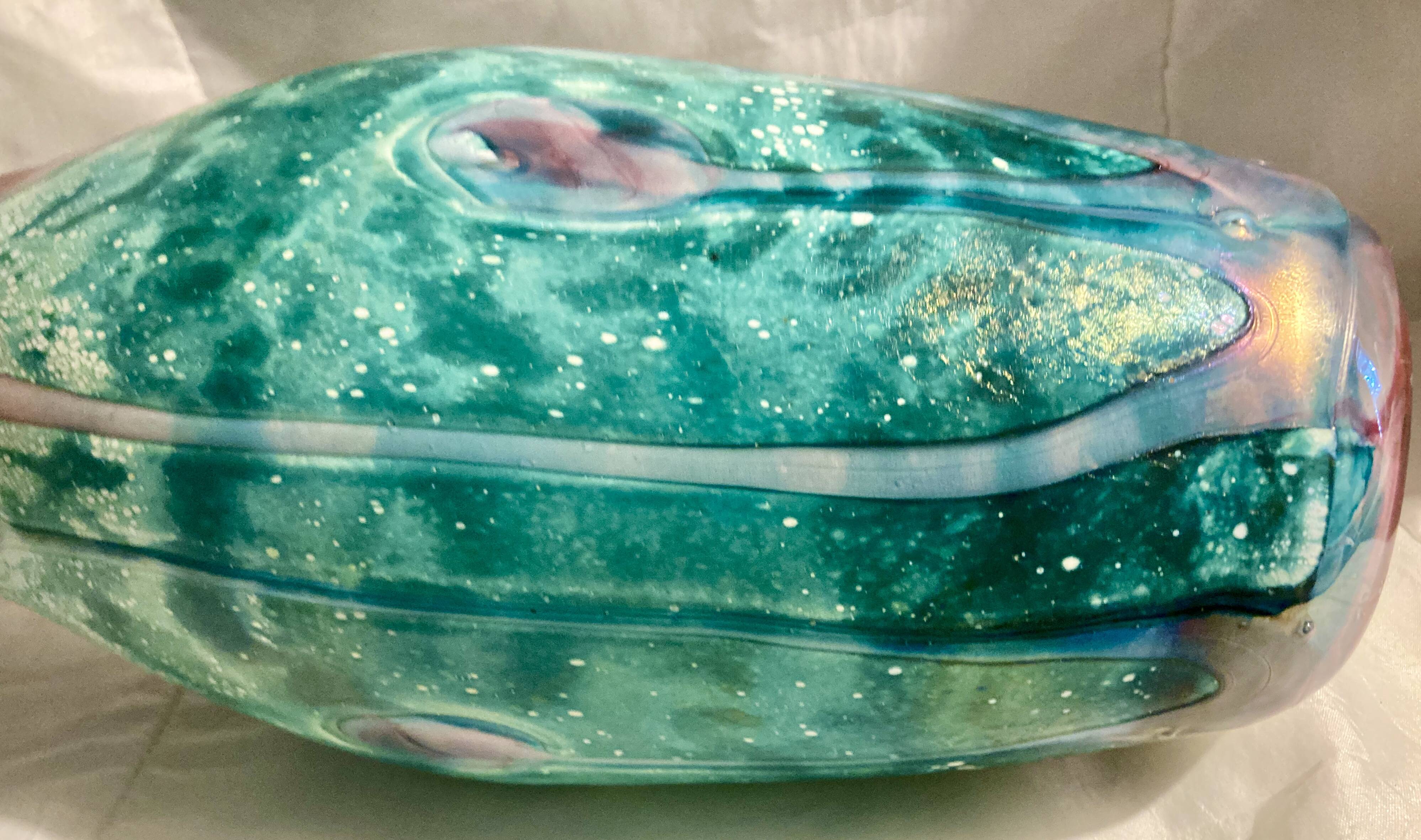 lamp or vase - glass paste - signed Gambier - dated or No. 99 - size XXL