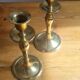 Paire de bougeoirs en laiton