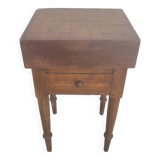 Butcher's block old wooden preparation table
