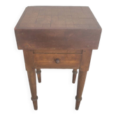 Butcher's block old wooden preparation table