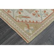 1970s Vintage Turkish Handmade Wool & Cotton Orange Area Rug 159x246