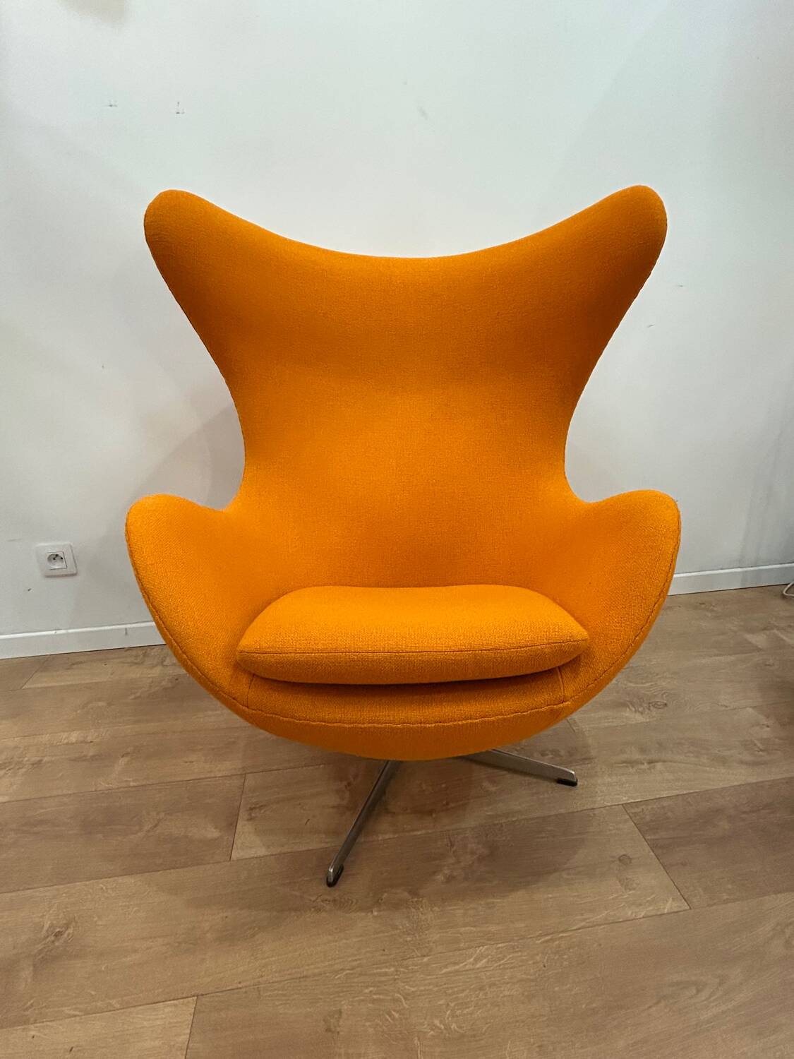 Orange Egg Chair by Arne Jacobsen