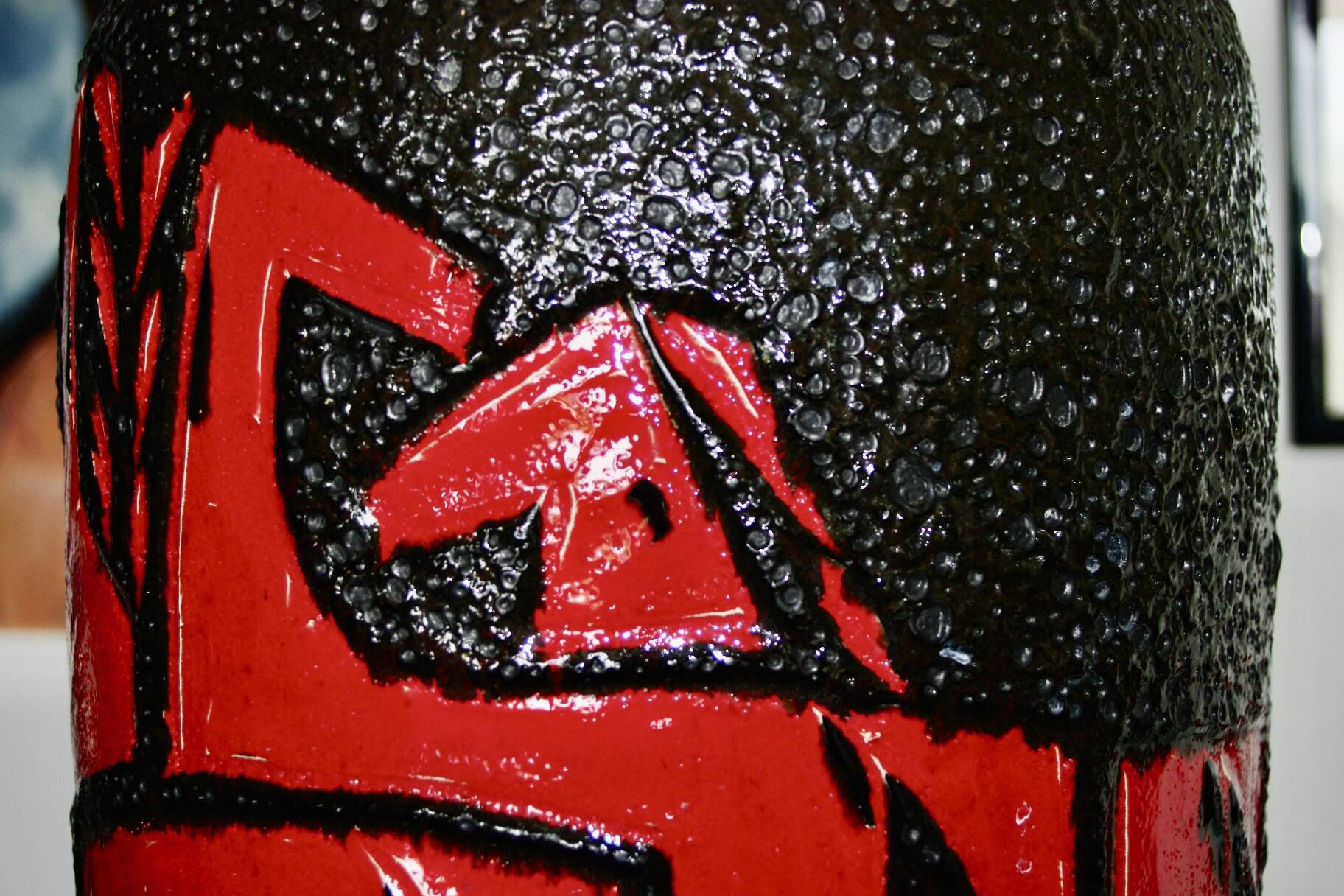 Large vintage ceramic vase from scheurich germany 1970