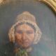 Old painting on wooden panel
