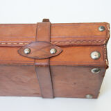 Valise vintage valise cuir étui fusil