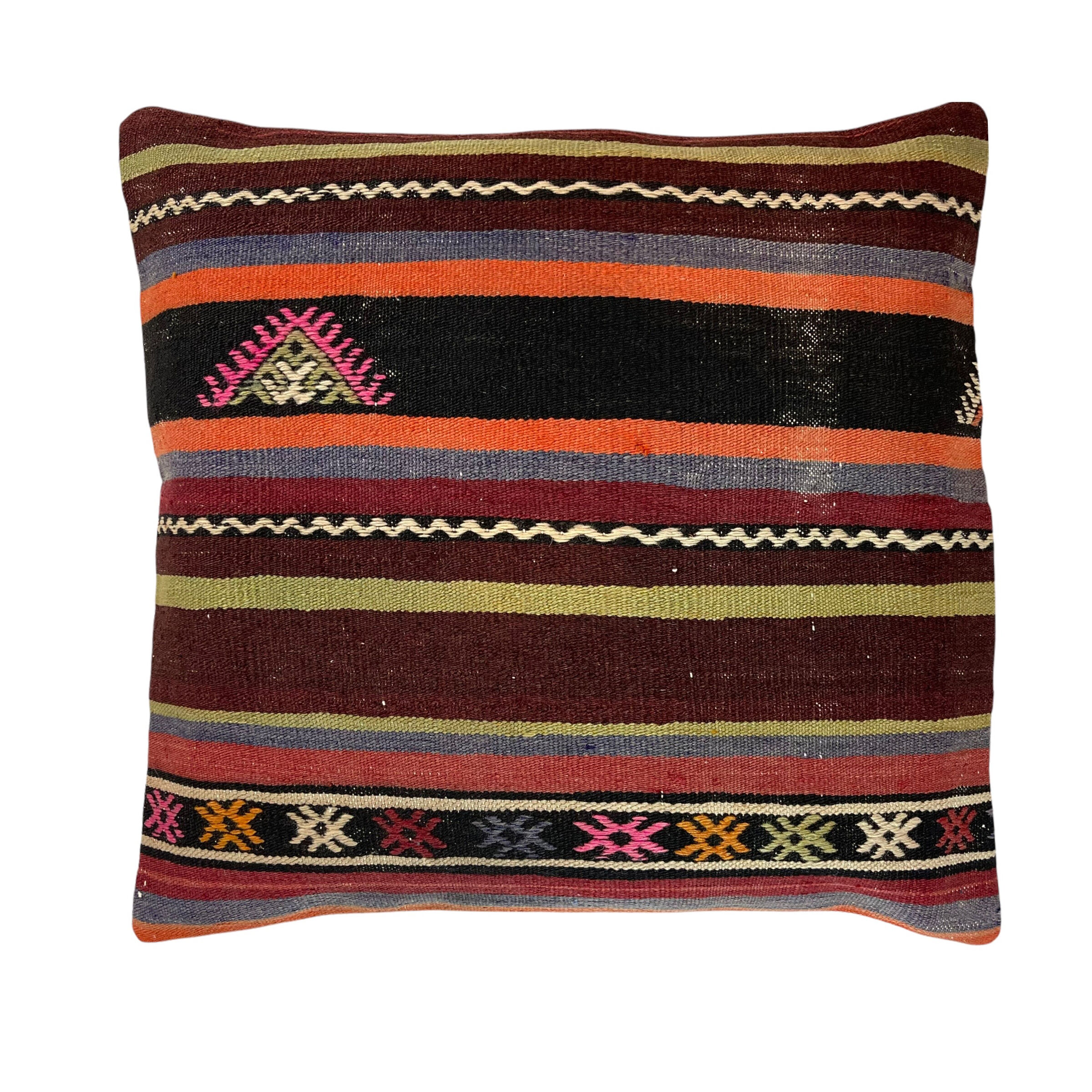 Housse de coussin turque KIlim vintage, 60x60 cm