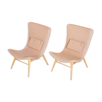 Set of two mid century armchairs made in 1950
