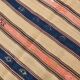 5x8 Cream & Navy Blue Striped Pattern Kilim Rug, 152x234Cm
