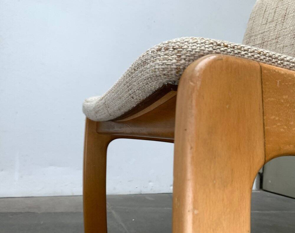 Set of German sled chairs from the mid-century, 1960s.