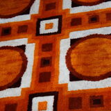 Vintage carpet in wool - 'fity shades of orange' - Germany - 1960's
