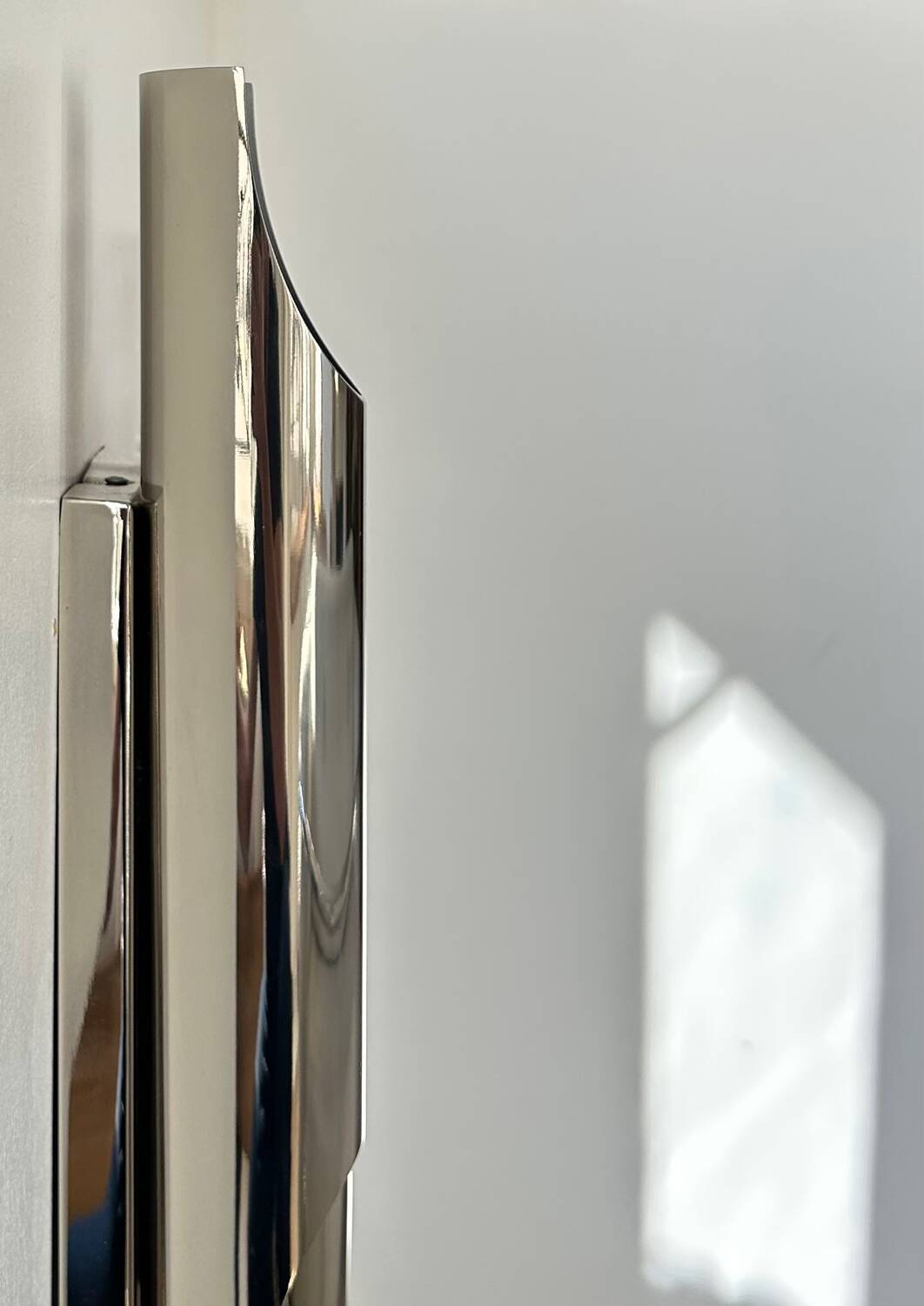 Pair of vintage double wall lights, chrome metal, Delightfull Galiano