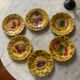 Set of 6 Sarreguemines dessert plates