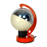 Space age Italian metal and plastic table lamp from 60s