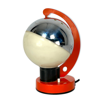 Space age Italian metal and plastic table lamp from 60s