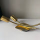 Pair of danish  mcm brass wall lamps sconces by fog & mørup