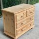 Commode anglaise rénovée en bois massif 1970