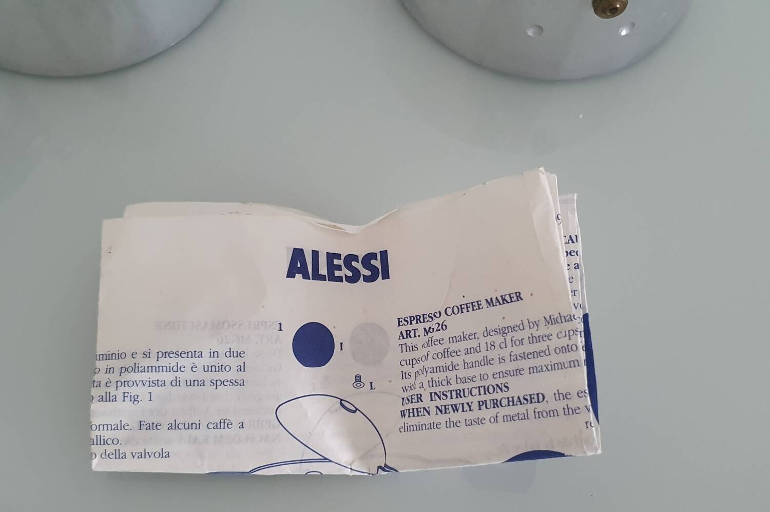 Pelicano coffee maker from Alessi by Michael Graves (1995)