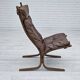 1970’s, Norwegian design, "Siesta" lounge chair by Ingmar Relling, leather, bentwood.
